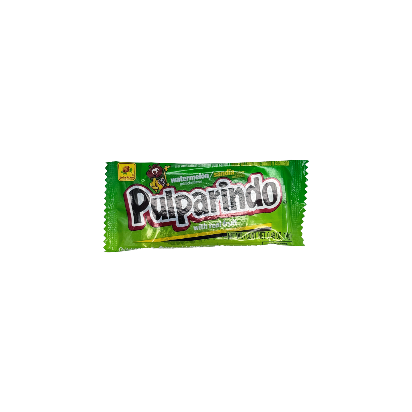 Pulparindo Watermelon Tamarind bar, 20 Count box Mexican Candy Dulces Mexicanos Spicy Tangy Sweet Snack