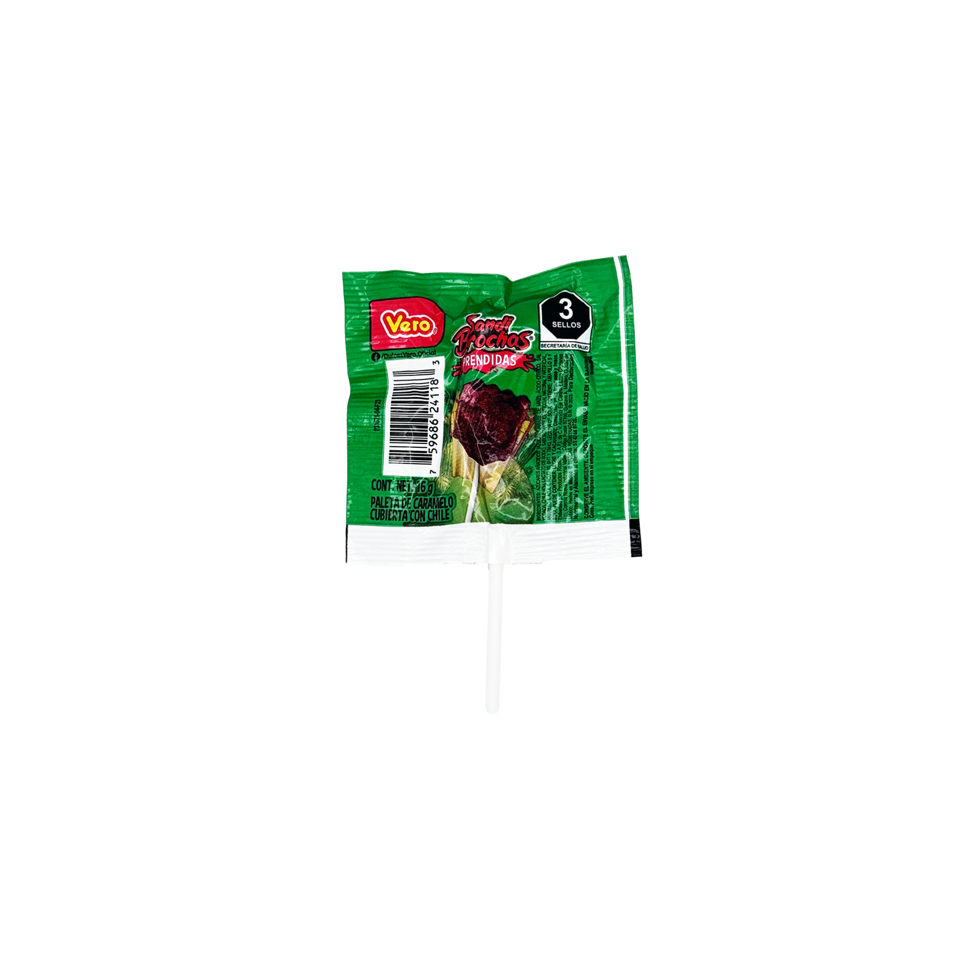Vero Sandi Brochas Lollipops 40-Count Sabores De Mexico