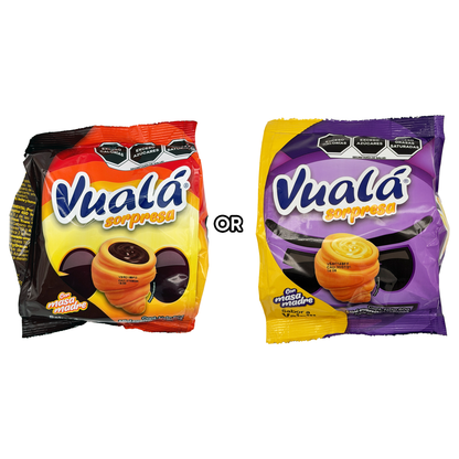 Vuala Sorpresa Mini Cuernitos, Vanilla or Chocolate Filled Pastry, 5 Pieces