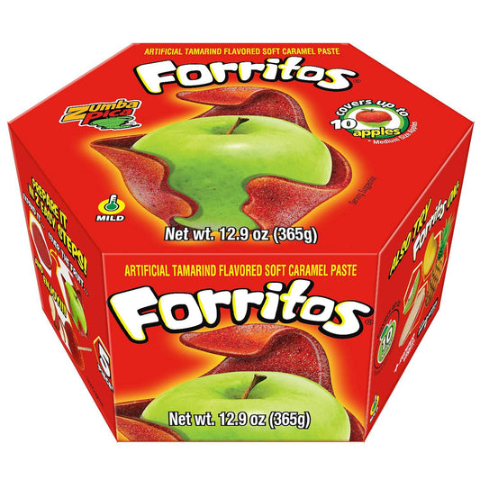 Zumba Pica Forritos - Tamarind Flavor Soft Caramel Paste for Apples - Tamarind Paste to Cover Apples - Tamarindo Mexican Candy (5 Count) - Sabores De Mexico