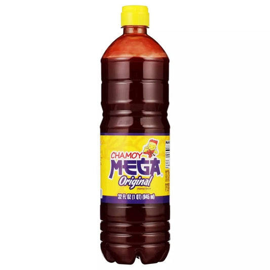 Clasico Chamoy Mega Juice, 33 Fl Oz, 1 Count Perfect for Chamoy Pickle Kits - Sabores De Mexico